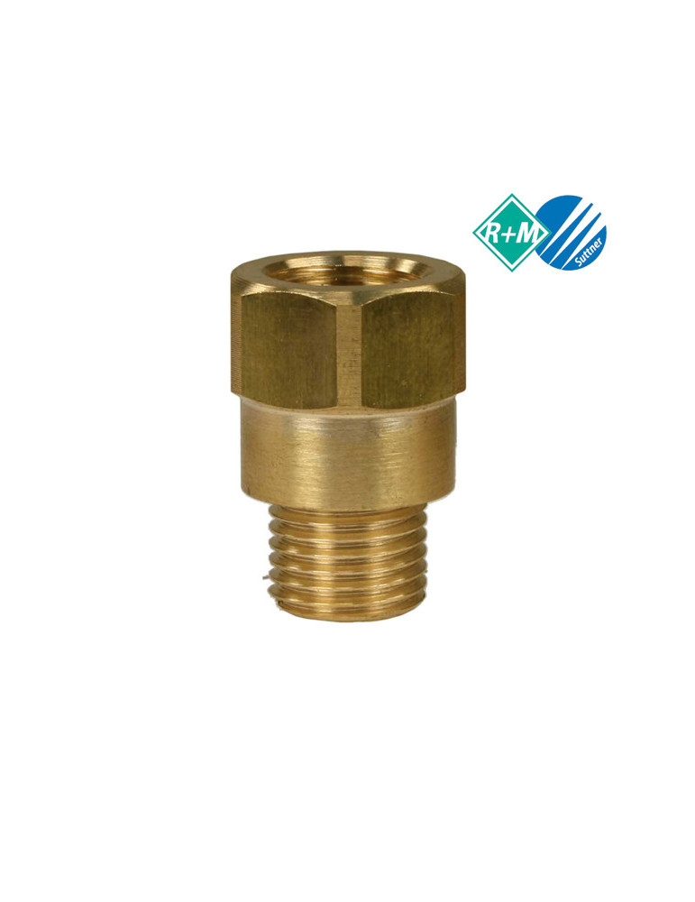 PROLONGADOR REDUCTOR 1/4"H-1/4"M LATÓN.
