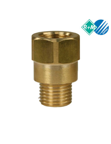 PROLONGADOR REDUCTOR 3/8"H-3/8"M LATÓN.