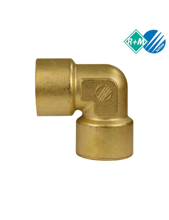 CODO LATÓN 1/4"H-1/4"H.