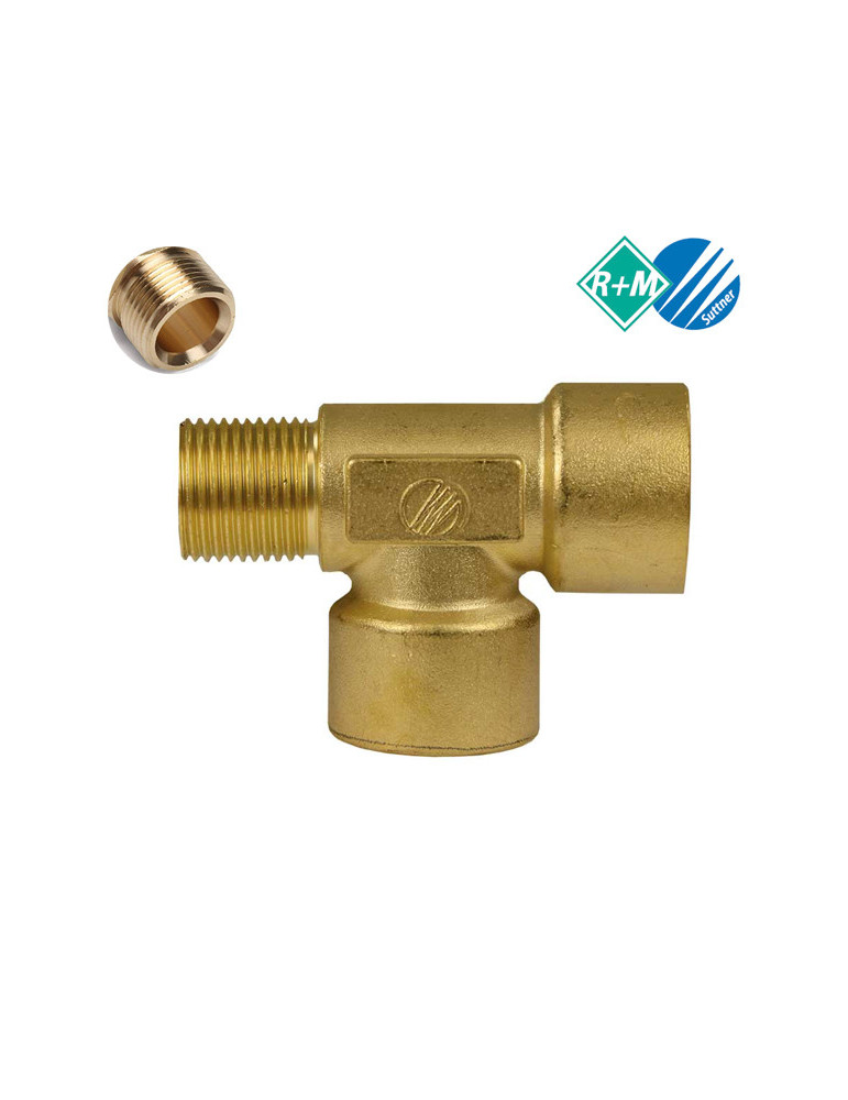 UNIÓN "T" LATÓN 3/8"H-3/8"M.