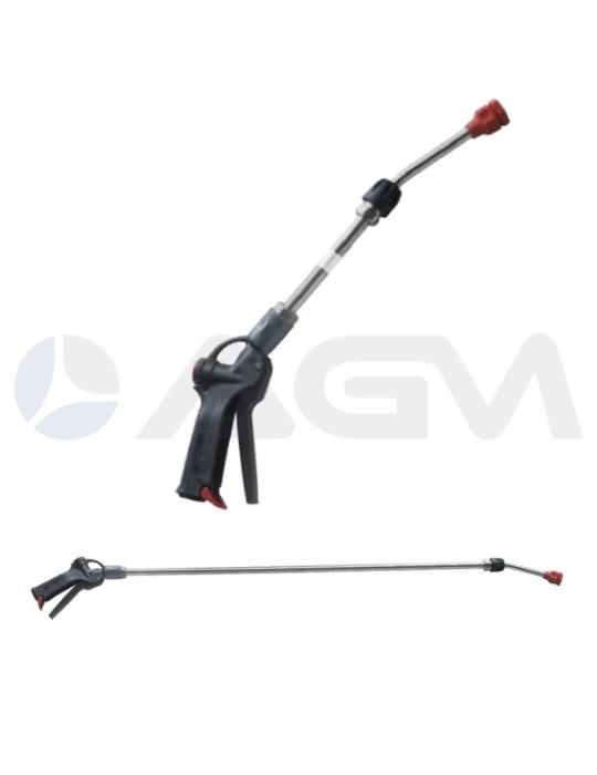 PISTOLA "JOLLY 25"+LANZA TELESC. INOX 1080-1925mm 15B-30L-50°C VITON.