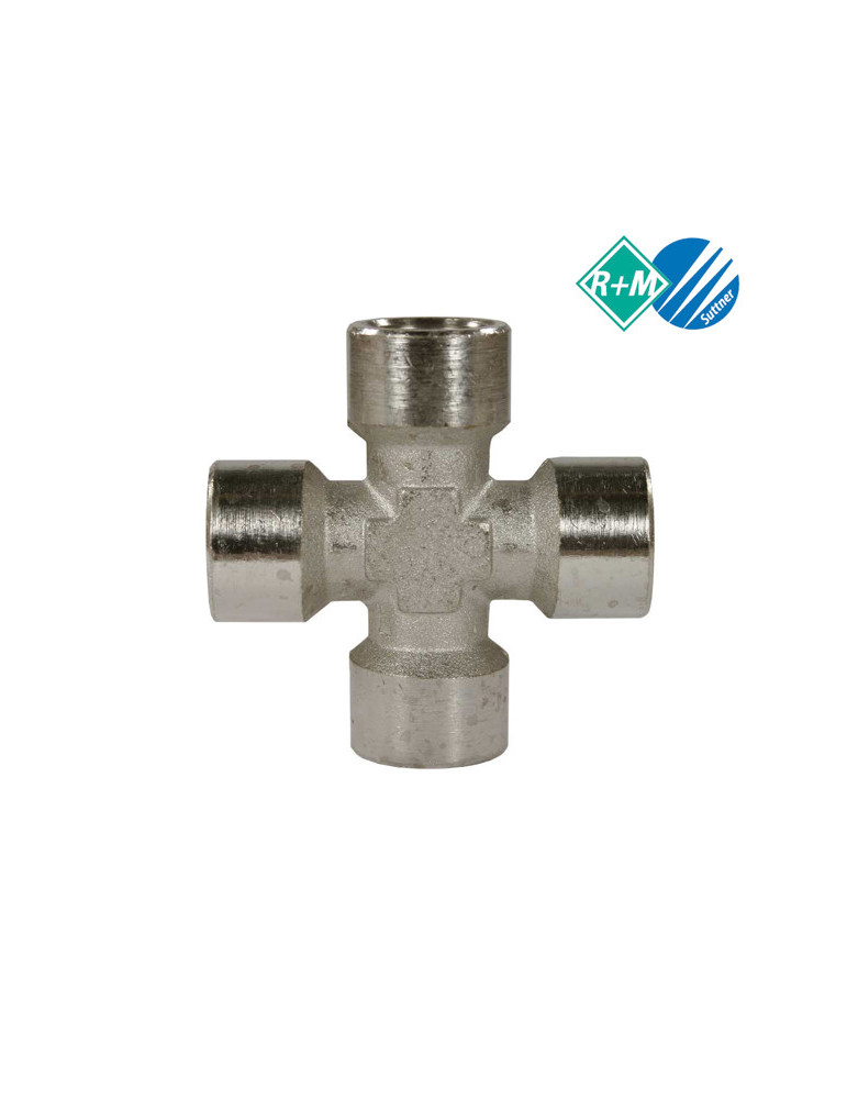 CRUZ LATÓN NIQUELADO 4 x  1/4"H.