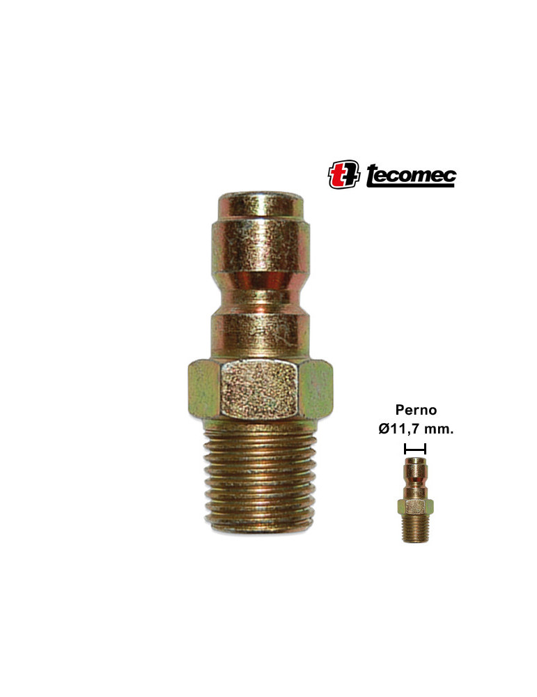 (M) ENCHUFE RÁPIDO BOLAS 1/4"M-Ø11,7MM.