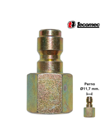 (M) ENCHUFE RÁPIDO BOLAS 1/4"H-P/PERNO Ø11,7MM.