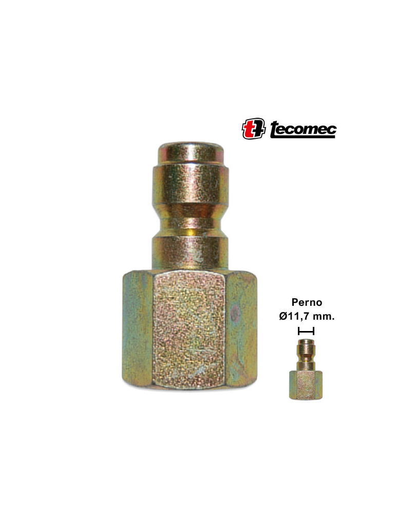 (M) ENCHUFE RÁPIDO BOLAS 1/4"H-P/PERNO Ø11,7MM.