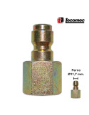 (M) ENCHUFE RÁPIDO BOLAS 1/4"H-P/PERNO Ø11,7MM.