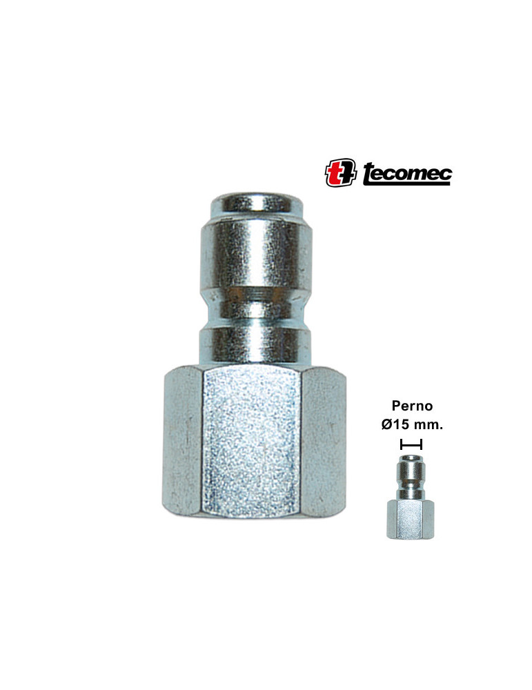 (M) ENCHUFE RÁPIDO BOLAS 3/8"H-P/PERNO Ø15MM.