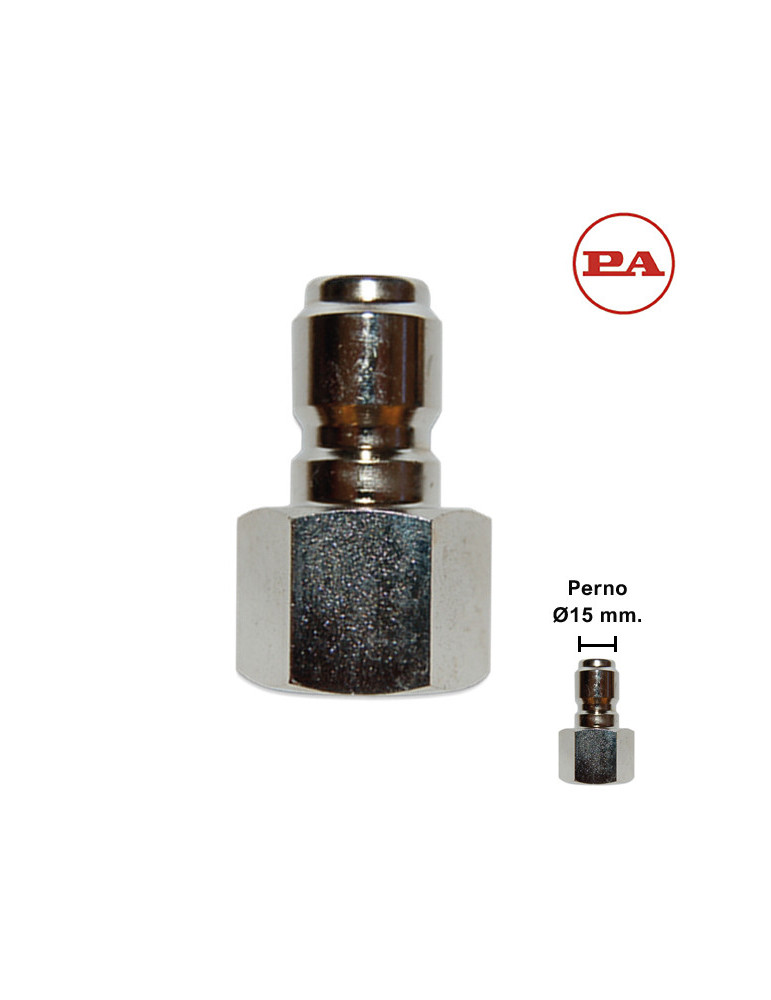 (M) ENCHUFE RÁPIDO BOLAS 3/8"H-PERNO Ø15MM.