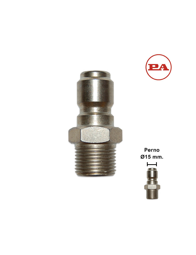 (M) ENCHUFE RÁPIDO BOLAS 3/8"M-PERNO Ø15MM.