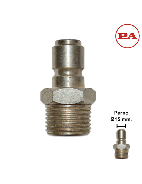 (M) ENCHUFE RÁPIDO BOLAS 1/2"M-PERNO Ø15MM.