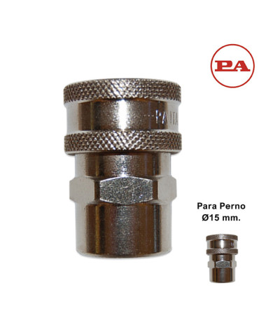 (H) ENCHUFE RÁPIDO BOLAS 1/4"H-P/PERNO Ø15MM.