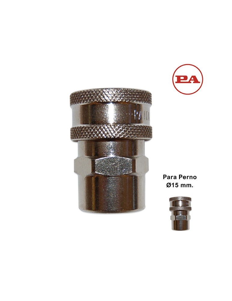 (H) ENCHUFE RÁPIDO BOLAS 1/4"H-P/PERNO Ø15MM.