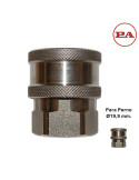 (H) ENCHUFE RÁPIDO BOLAS INOX 1/4"H-P/PERNO Ø19,9MM.