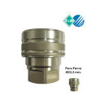 (H) ENCHUFE RÁPIDO BOLAS INOX 1/2"H-P/PERNO Ø23,5MM.
