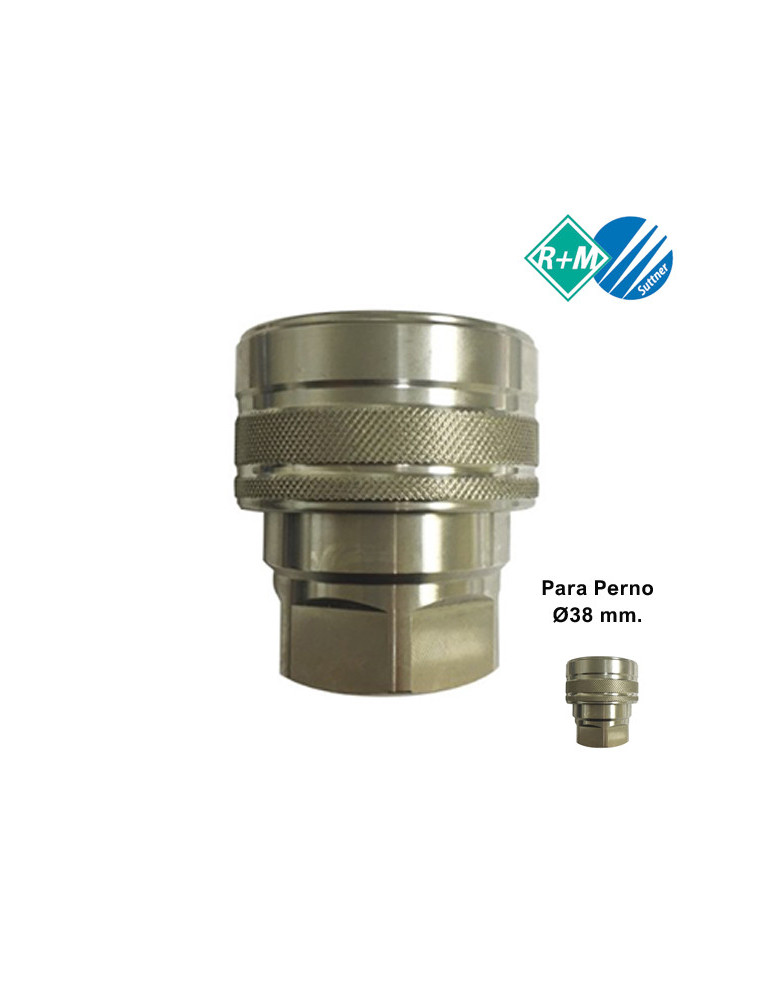 (H) ENCHUFE RÁPIDO BOLAS INOX 1"H-P/PERNO Ø38MM.