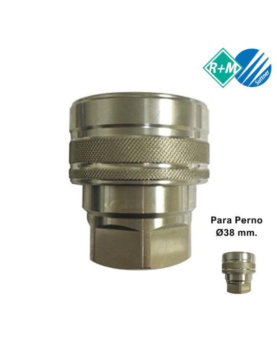 (H) ENCHUFE RÁPIDO BOLAS INOX 1"H-P/PERNO Ø38MM.