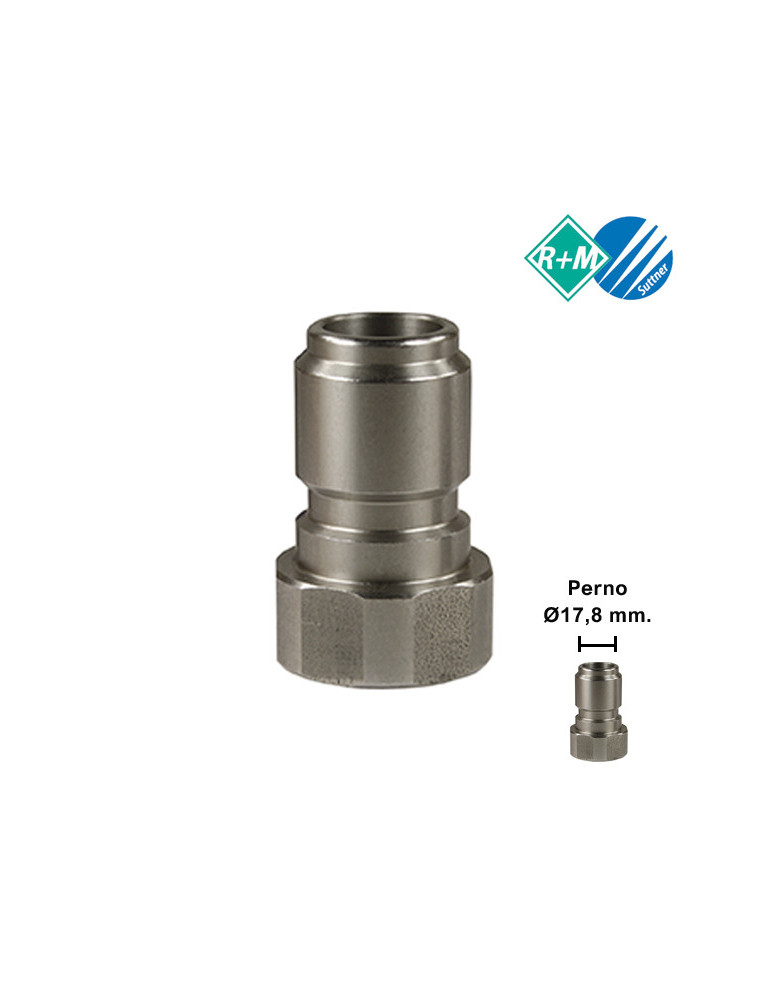 (M) ENCHUFE RÁPIDO BOLAS INOX 1/2"H-PERNO Ø17,8MM.