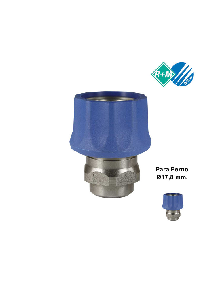 (H) ENCHUFE RÁPIDO BOLAS INOX 3/8"H-P/PERNO Ø17,8MM.