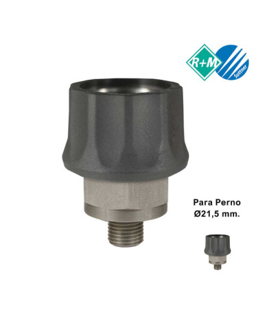 (H) ENCHUFE RÁPIDO BOLAS INOX 1/4"M-P/PERNO Ø21,5MM.