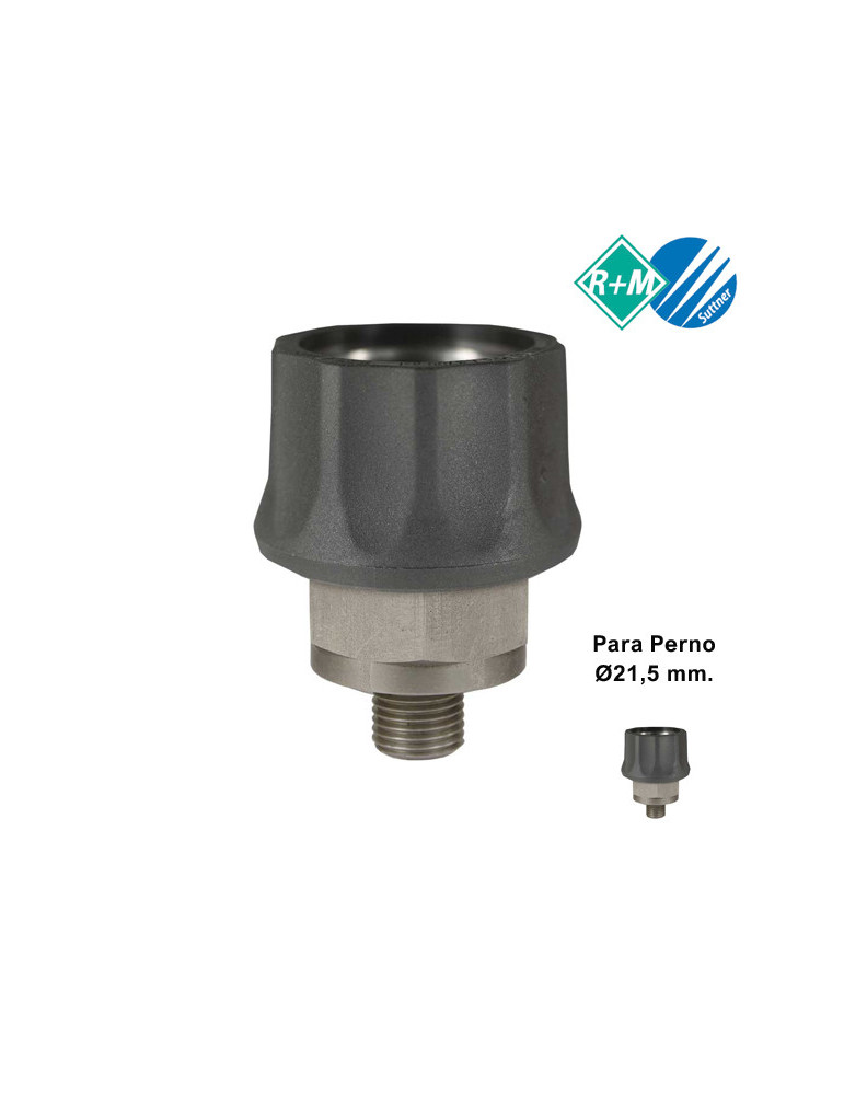 (H) ENCHUFE RÁPIDO BOLAS INOX 1/4"M-P/PERNO Ø21,5MM.