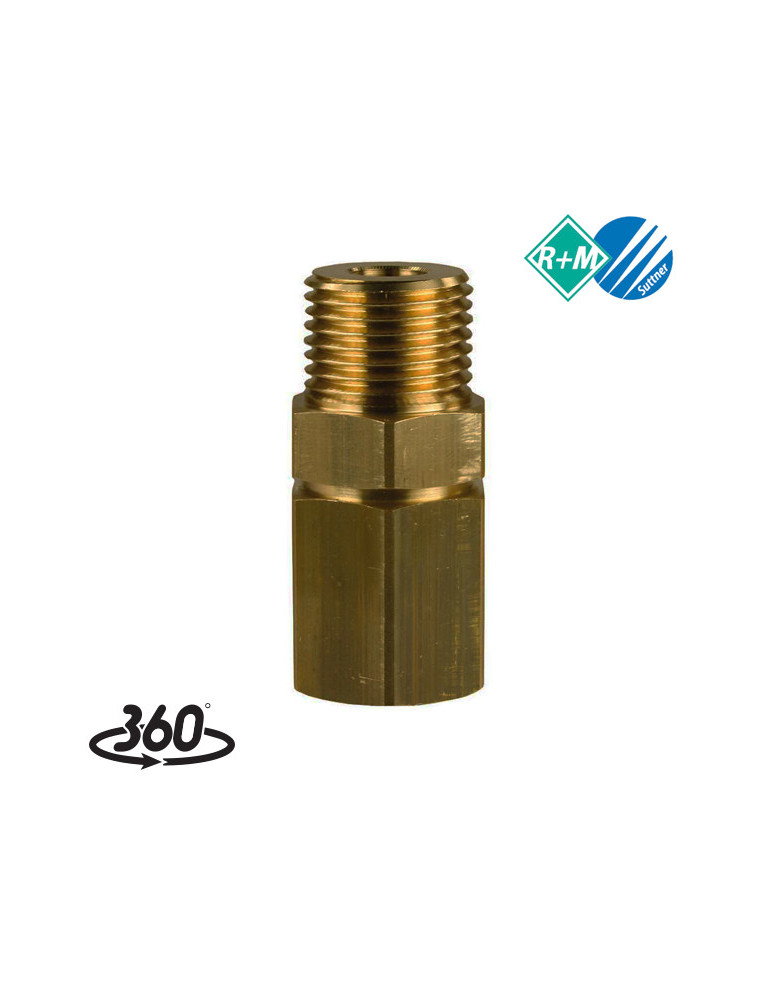 ENLACE GIRATORIO "LR" 1/2"H- 1/2"M LATÓN.