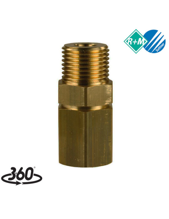 ENLACE GIRATORIO "LR" 1/2"H- 1/2"M LATÓN.