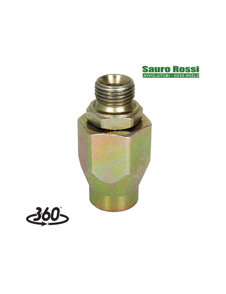ENLACE GIRATORIO 1/2"H- 1/2"M ACERO ZN.