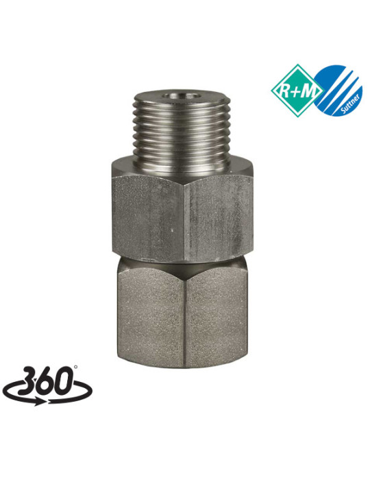 ENLACE GIRATORIO ST-310 3/8"H- 3/8"M INOX.