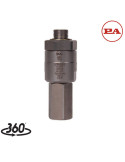 ENLACE GIRATORIO "SW600" 3/8"H- 3/8"M INOX.