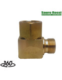 ENLACE GIRATORIO 90°- 1/2"H- 1/2"M LATÓN.