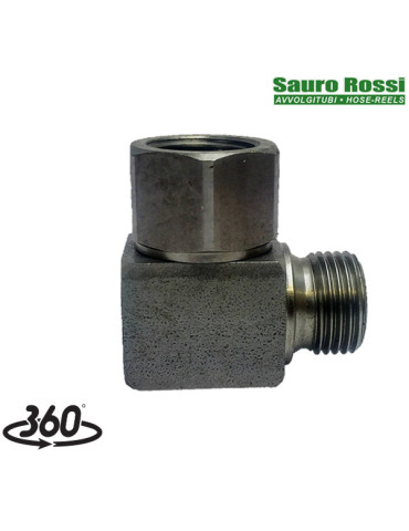 ENLACE GIRATORIO 90°- 1/2"H- 1/2"M INOX.