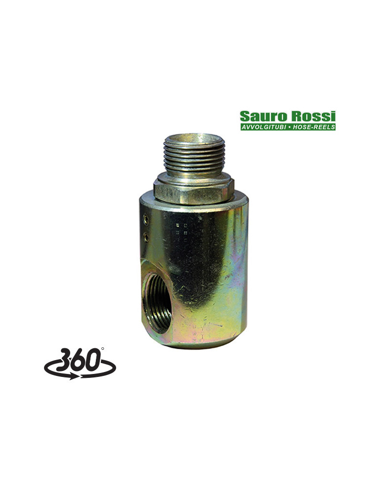 ENLACE GIRATORIO 90°- 1/2"H- 1/2"M ACERO ZN.
