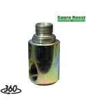ENLACE GIRATORIO 90°- 3/4"H- 3/4"M ACERO ZN.