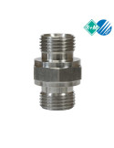 RACOR DOBLE ROSCA 3/8"M-3/8"M BSP 60 INOX.