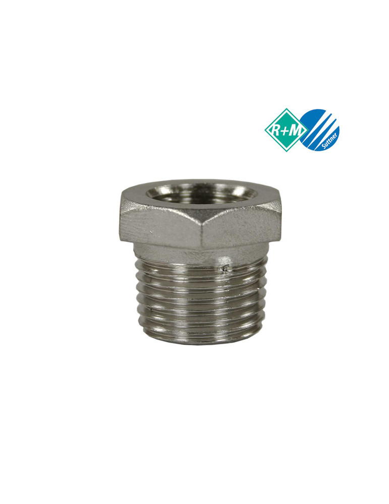 RACOR REDUCTOR 1/4"H-3/8"M INOX.