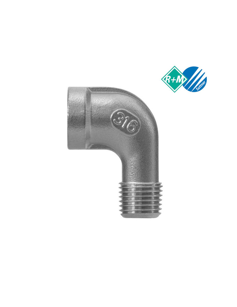 CODO INOX 3/8"H-3/8"M.