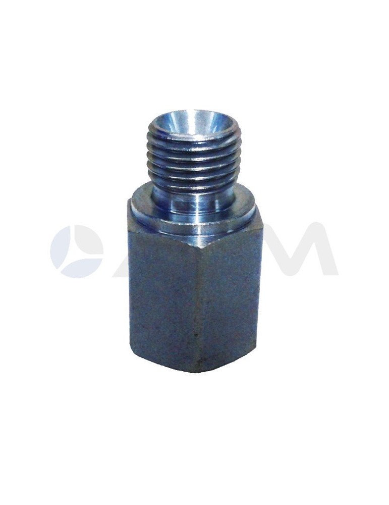 UNION HEXAGONAL ACERO CROMADO E. 1/4"H-S. BSP 60° 1/4"M 250B.