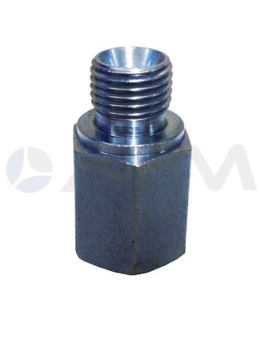 UNION HEXAGONAL ACERO CROMADO E. 1/4"H-S. BSP 60° 1/4"M 250B.
