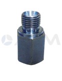 UNION HEXAGONAL ACERO CROMADO E. 1/4"H-S. BSP 60° 1/4"M 250B.