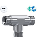 UNIÓN "T" INOX 316L-3 x 1/2"M.