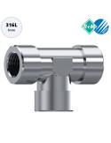 UNIÓN "T" INOX 316L-3 x 3/4"H.