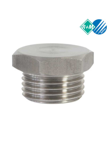 TAPÓN INOX  1/8"M.