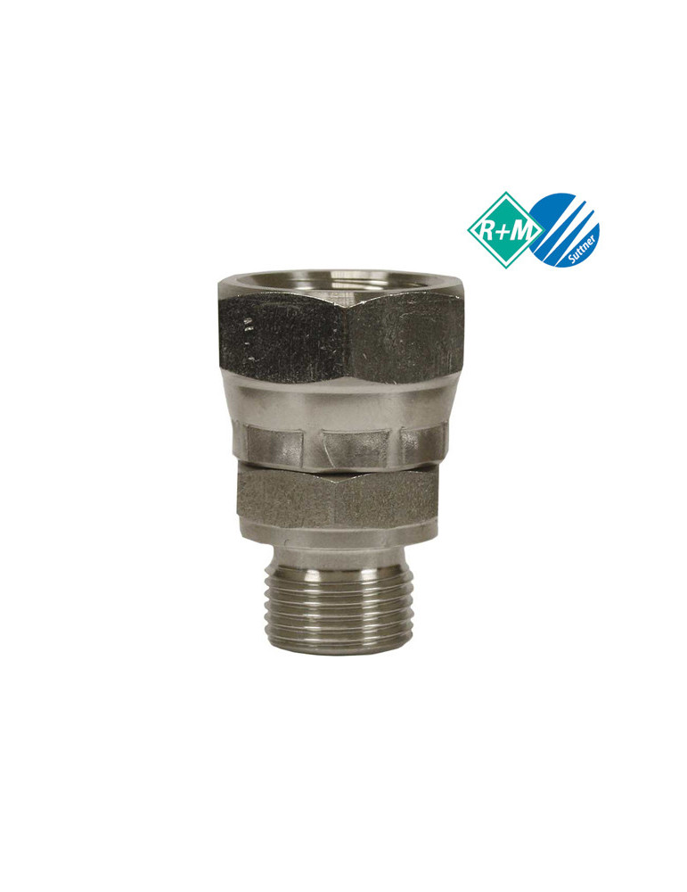 UNIÓN TUERCA LOCA ACERO ZN- BSP 1"1/4 M- 1"1/4 H.
