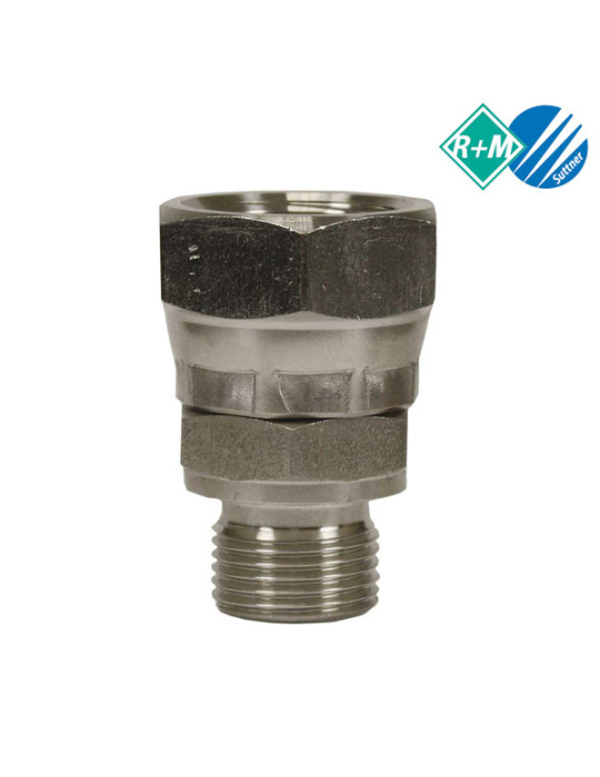 UNIÓN TUERCA LOCA ACERO ZN- BSP 1"1/2 M- 1"1/2 H.