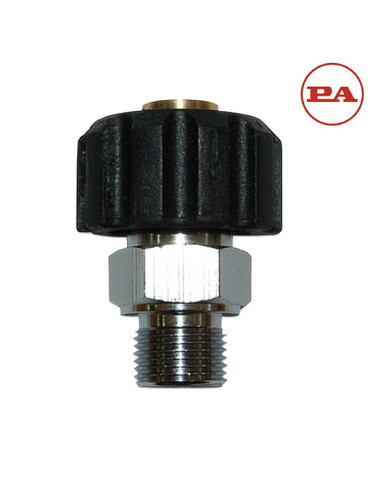 PARTE "H" ENCHUFE RÁPIDO FIJO M22" H - M22" M LATÓN.