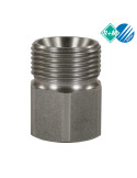 PARTE "M" ENCHUFE RÁPIDO FIJO M22" M - 3/8" H INOX.