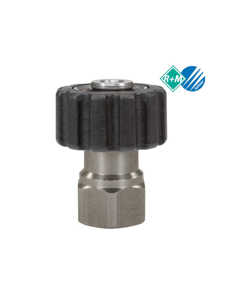 PARTE "H" ENCHUFE RÁPIDO FIJO M22" H - 1/4" H INOX.