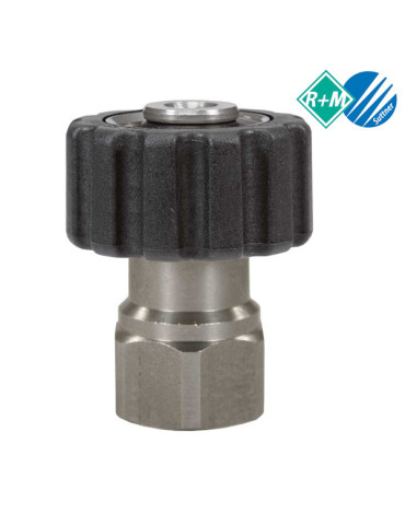 PARTE "H" ENCHUFE RÁPIDO FIJO M22" H - 3/8" H INOX.