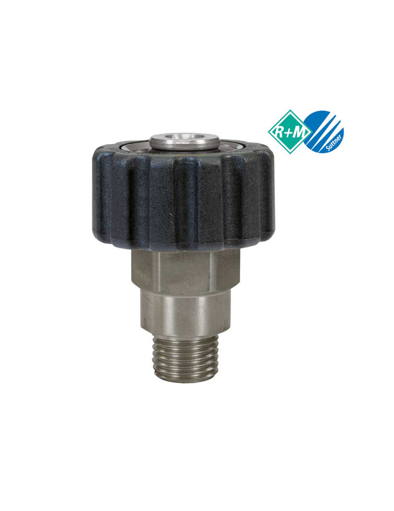 PARTE "H" ENCHUFE RÁPIDO FIJO M22" H - 3/8" M INOX.