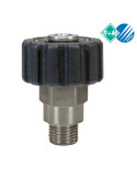 PARTE "H" ENCHUFE RÁPIDO FIJO M22" H - 3/8" M INOX.